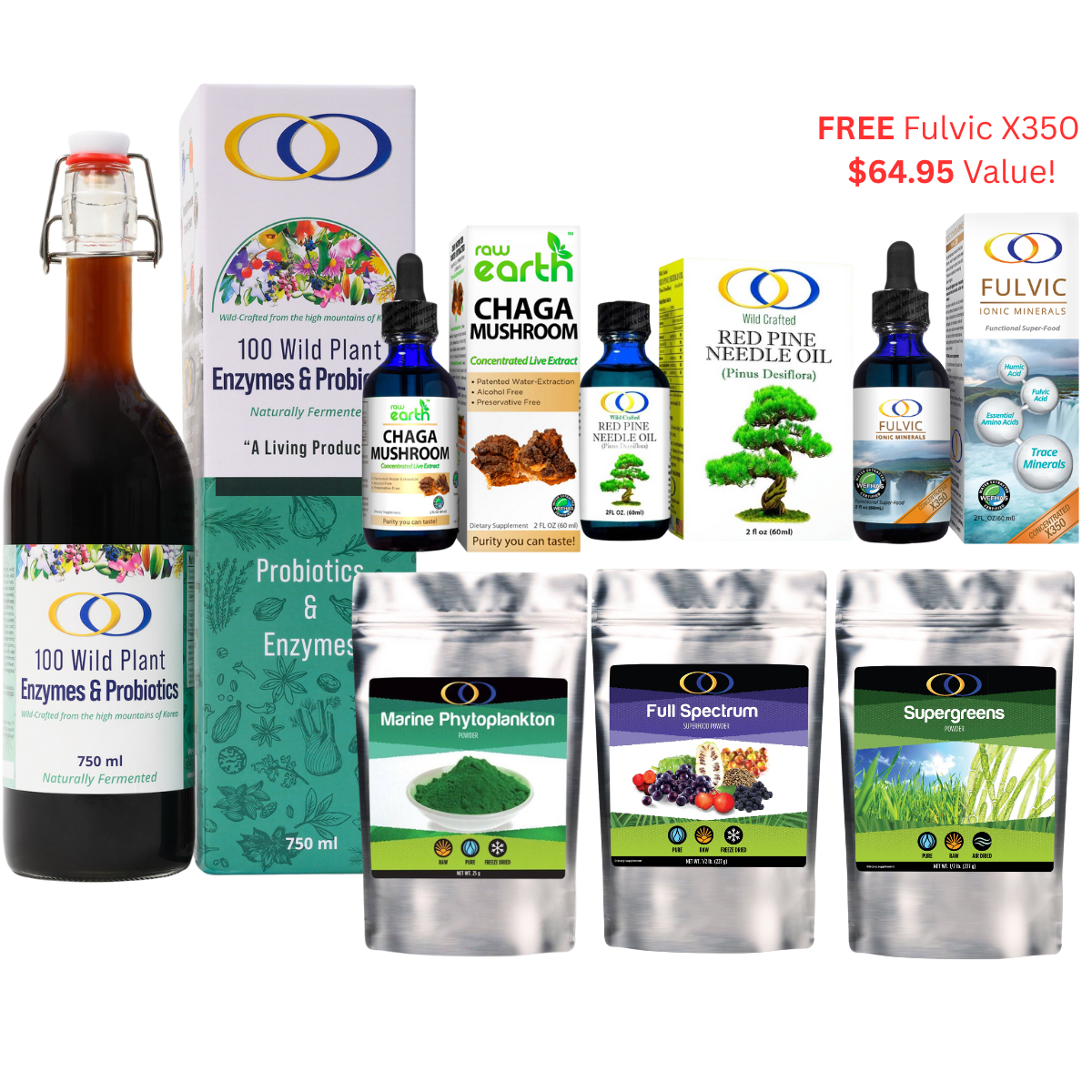 Super Nutrition Kit- w/ FREE Bottle of Fulvic X350!!! - 60 Day Supply -