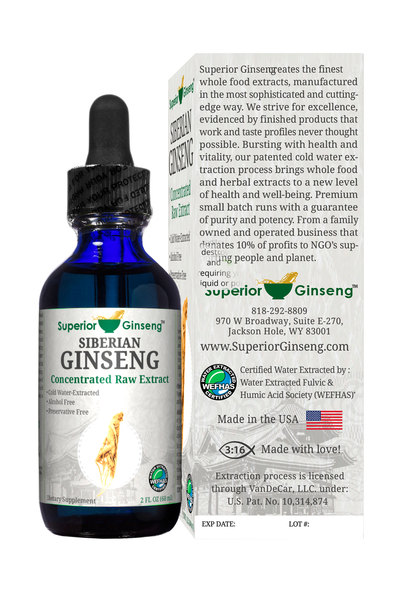 Siberian Ginseng Extract 2oz - Optimally Organic