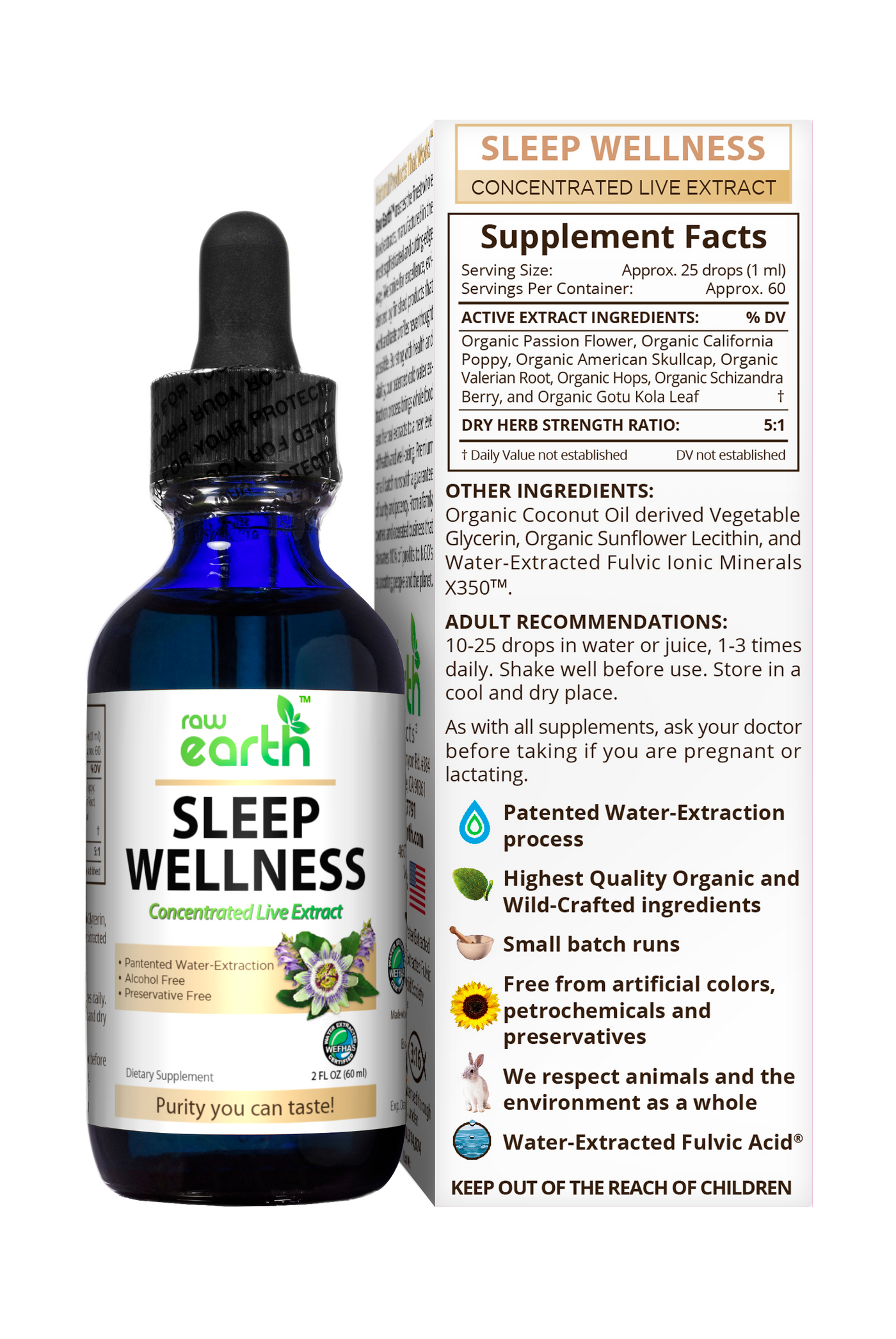 Sleep Wellness Extract 2oz - Raw Earth Extracts