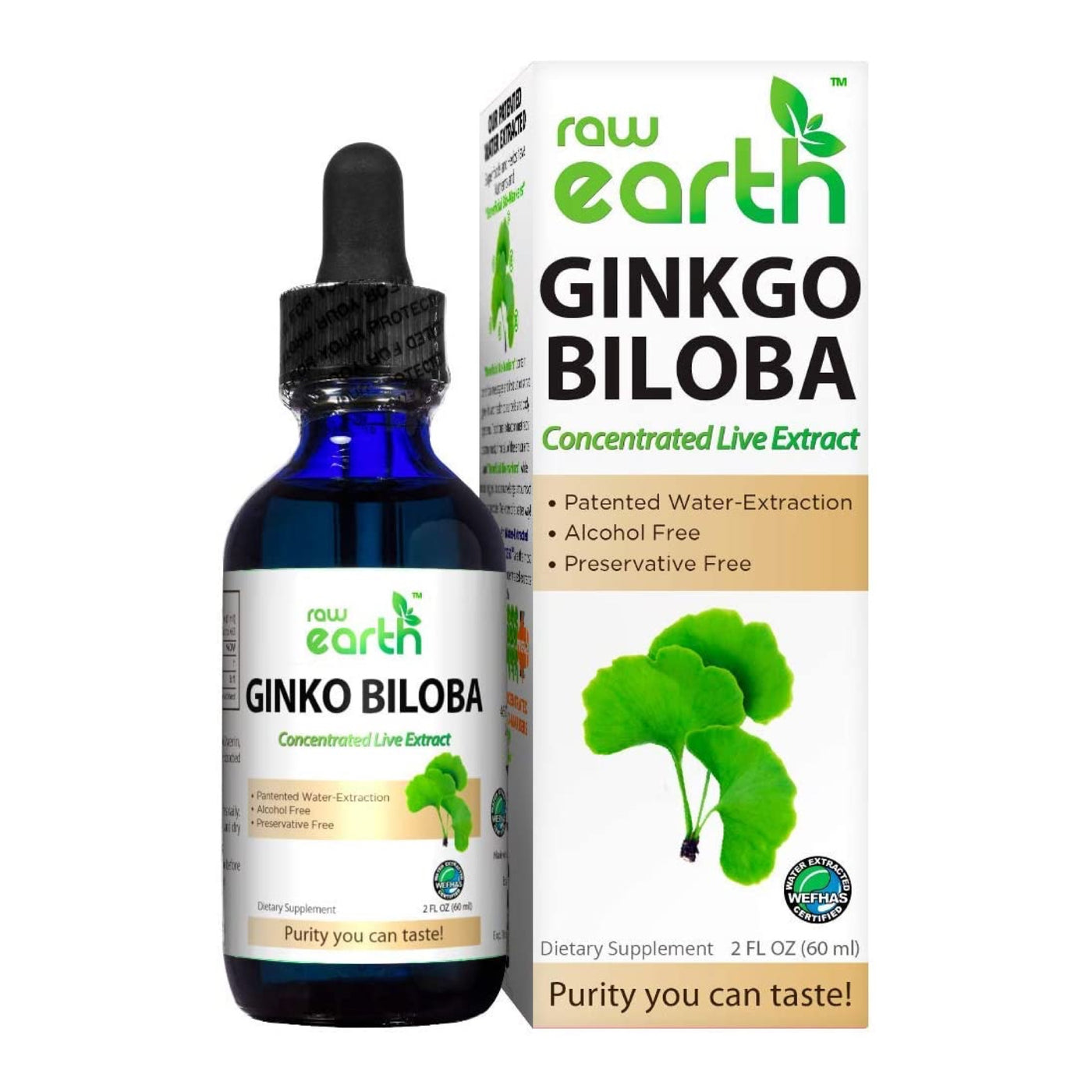 Ginko Biloba Extract 2oz - Raw Earth Extracts