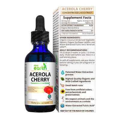 Acerola Cherry Extract 2oz - Raw Earth Extracts
