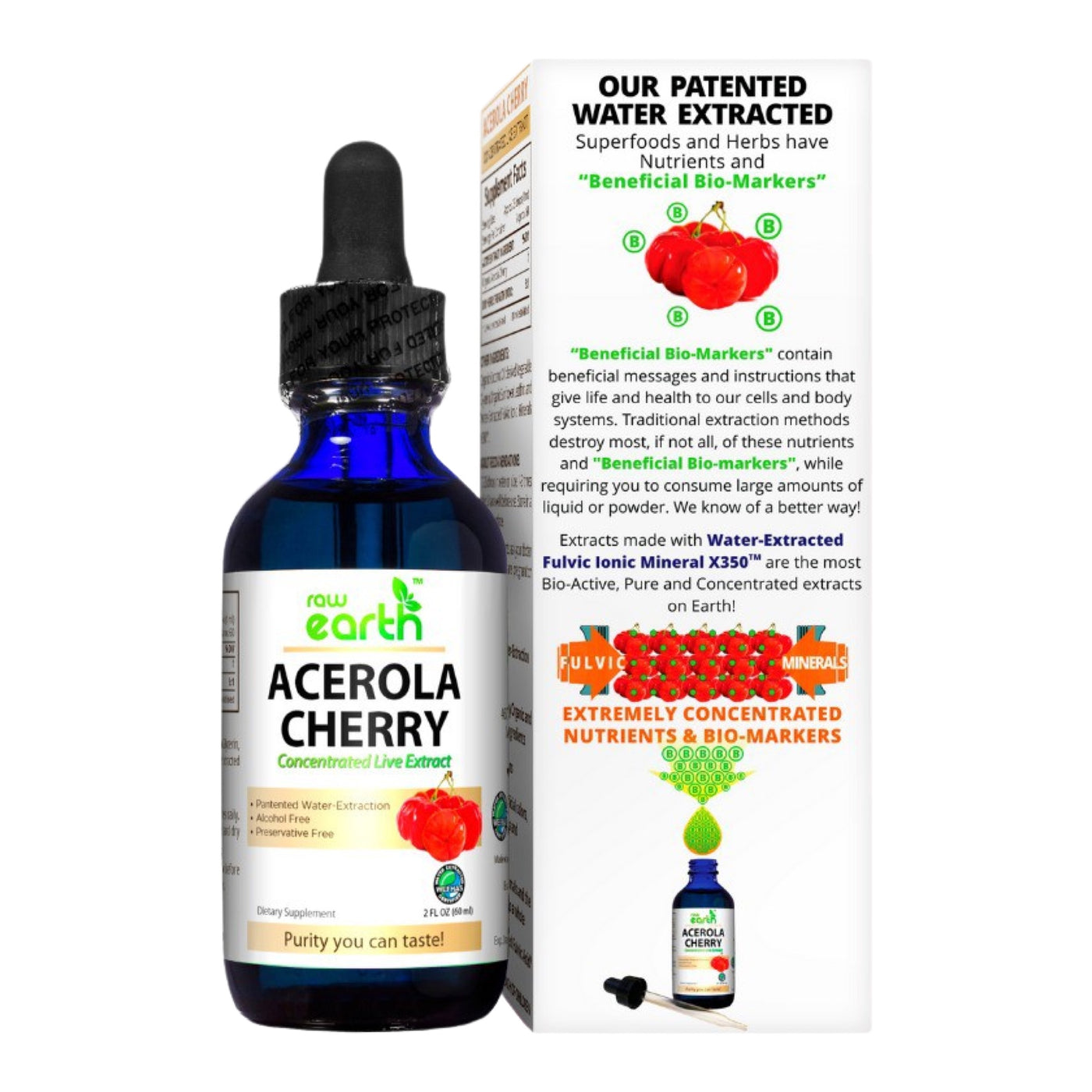 Acerola Cherry Extract 2oz - Raw Earth Extracts