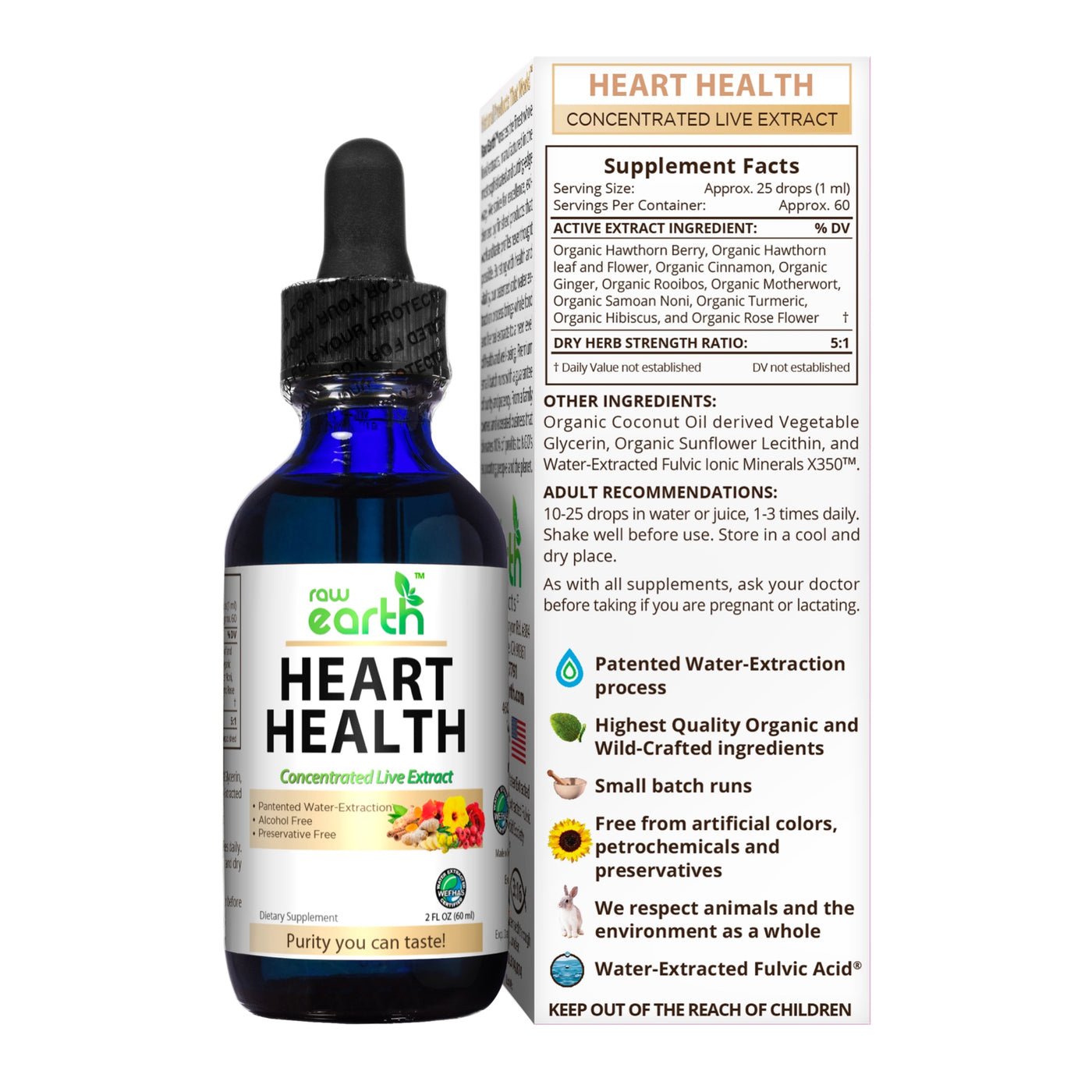 Heart Health Extract 2oz - Raw Earth Extracts