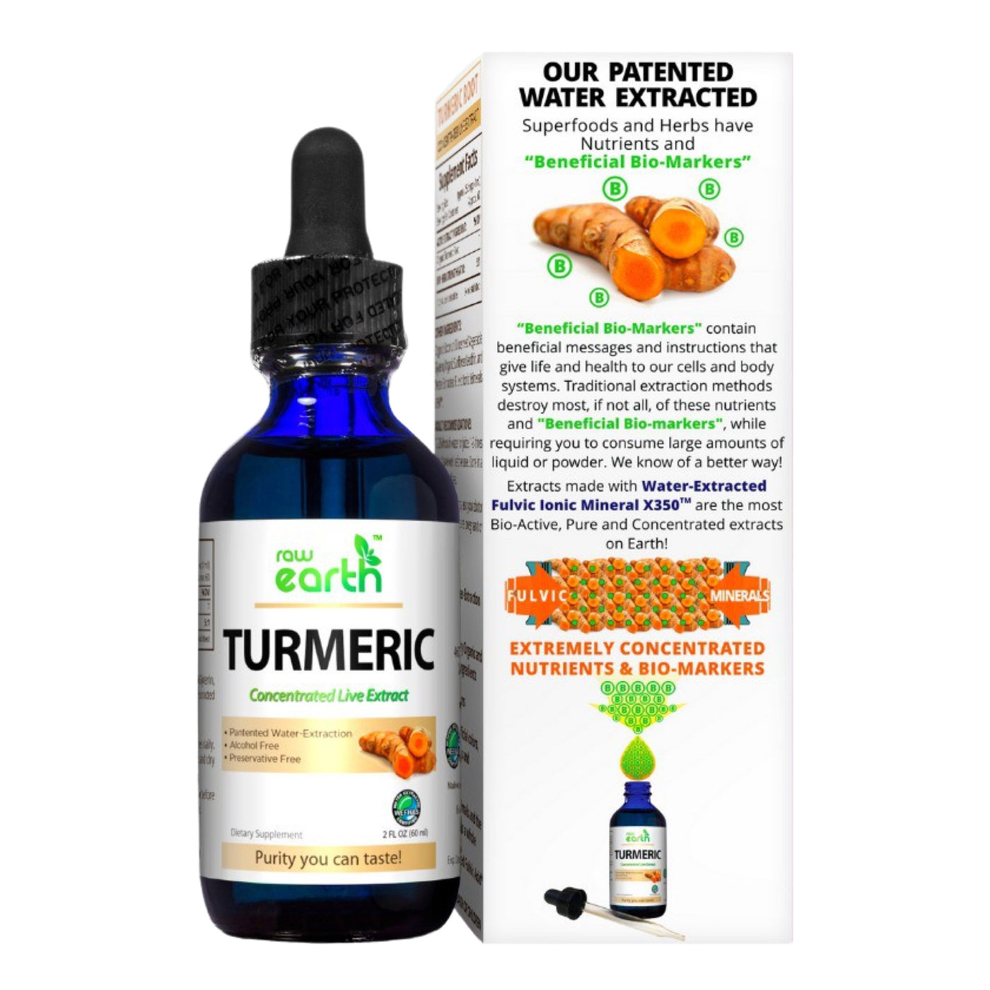 Turmeric Root Extract 2oz - Raw Earth Extracts